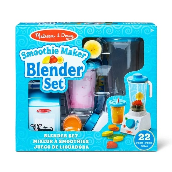 🆕Melissa & Doug Smoothie Maker Blender Set With Play Food 22 Pieces Pretend Play - Picture 1 of 6